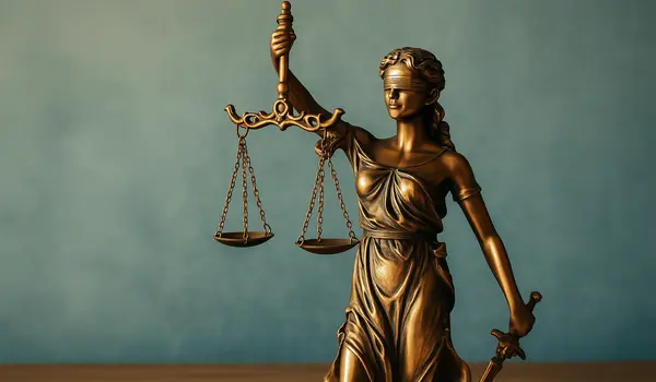 a statue of Lady Justice a statue of Lady Justice