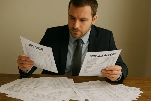 a lawyer sitting in his office reading legal documents a lawyer sitting in his office reading legal documents